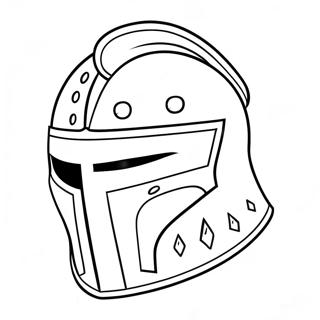 Colorful Knight Helmet Coloring Page 33333-26856