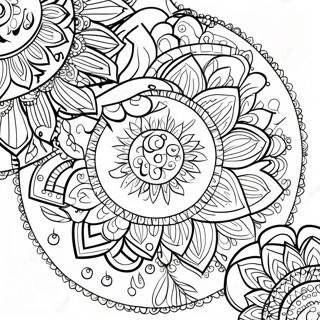 Gypsy Boho Mandala Coloring Page 33342-26846