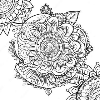 Gypsy Boho Mandala Coloring Page 33342-26847