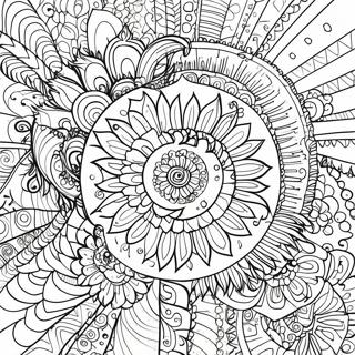 Gypsy Boho Mandala Coloring Page 33342-26848