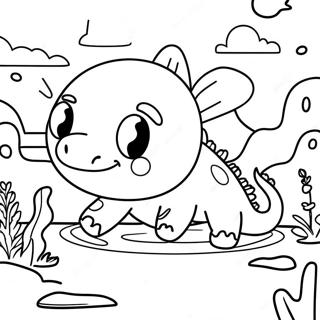 Minecraft Axolotl Coloring Pages