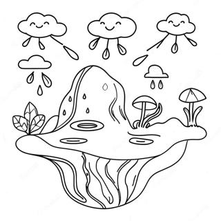 Water Cycle Coloring Pages