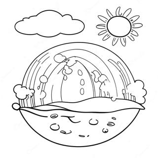 Fun Water Cycle Activity Coloring Page 33363-26869