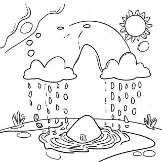 Fun Water Cycle Activity Coloring Page 33363-26872