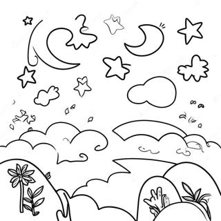 Night Sky Coloring Page 33422-26912