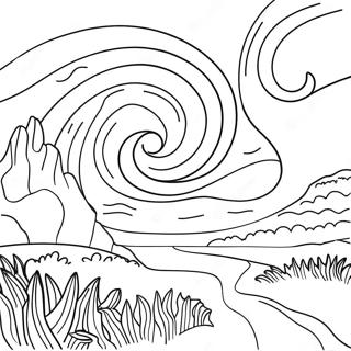 Starry Night Coloring Page 33423-26914