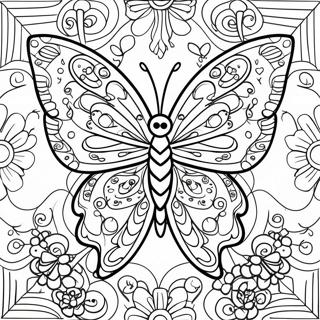 Symmetry Butterfly Coloring Page 33432-26918