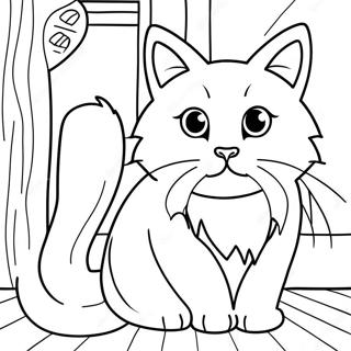 Calico Cat Coloring Pages