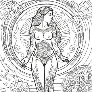 Detailed Body Outline Coloring Page 33483-26961