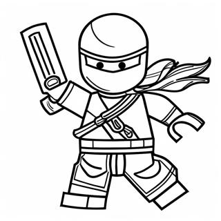 Cole Ninjago In Action Coloring Page 33523-26993