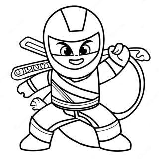 Cole Ninjago In Action Coloring Page 33523-26996