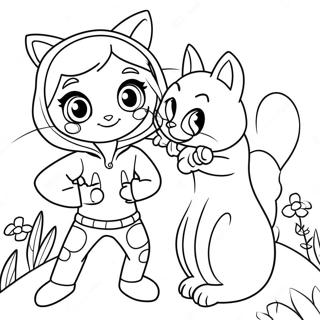 Adventurous Ladybug And Cat Noir Coloring Page 33533-27003