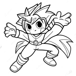 Dynamic Spryzen Beyblade Coloring Page 33543-27012