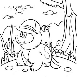 Outdoor Scavenger Hunt Coloring Page 33552-27014