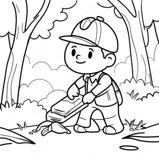 Outdoor Scavenger Hunt Coloring Page 33552-27016