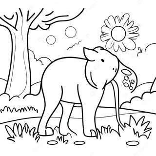 Colorful Nature Scavenger Hunt Coloring Page 33553-27019