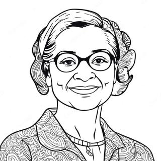 Rosa Parks Inspirational Quote Coloring Page 33582-27038