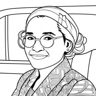 Rosa Parks Inspirational Quote Coloring Page 33582-27039