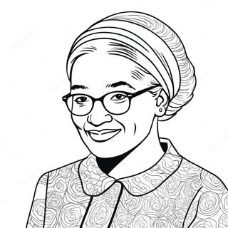 Rosa Parks Inspirational Quote Coloring Page 33582-27040