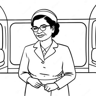 Rosa Parks Brave Stand Coloring Page 33583-27044