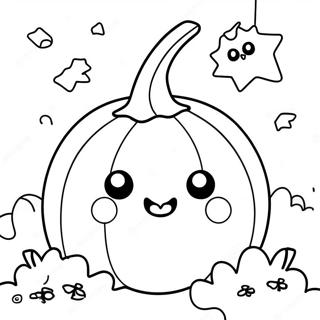 Cute Halloween Squishmallow With Pumpkin Coloring Page 33593-27055