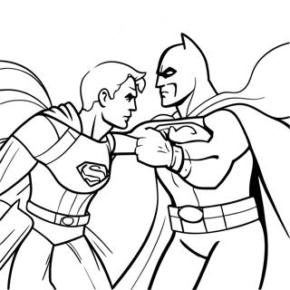 Batman Vs Superman Coloring Pages