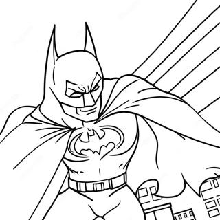 Batman In Dark Gotham Coloring Page 33633-27078