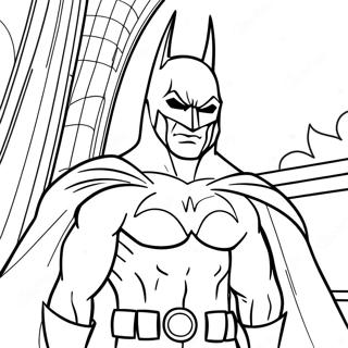 Batman In Dark Gotham Coloring Page 33633-27079