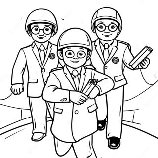 Odd Squad Agents In Action Coloring Page 33643-27091