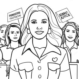 Empowering Women Social Justice Coloring Page 33653-27094