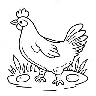 Little Red Hen Coloring Pages