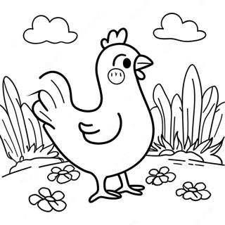 Little Red Hen Coloring Pages