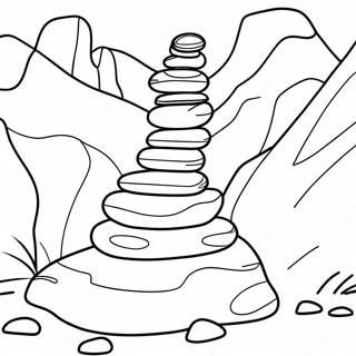 Colorful Rock Layers Coloring Page 33683-27121