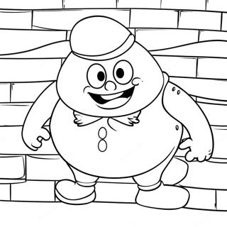 Humpty Dumpty On A Wall Coloring Page 33703-27134