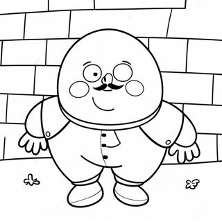 Humpty Dumpty On A Wall Coloring Page 33703-27135