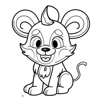 Mangle Character Coloring Page 33722-27158