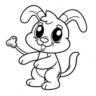 Cute Mangle In A Playful Pose Coloring Page 33723-27150