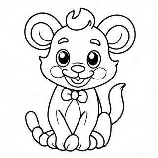 Cute Mangle In A Playful Pose Coloring Page 33723-27152