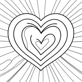 Rainbow Heart Coloring Page 33732-27156