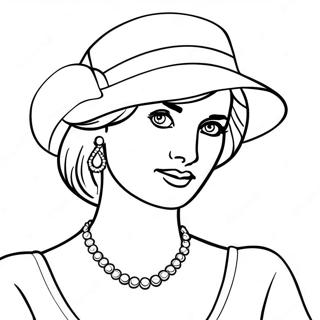 Princess Diana Coloring Pages