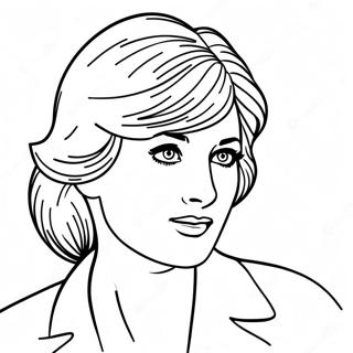 Princess Diana Coloring Page 33742-27164