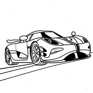 Koenigsegg Agera In Motion Coloring Page 33753-27173