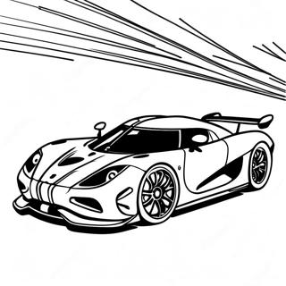 Koenigsegg Agera In Motion Coloring Page 33753-27175