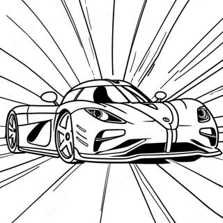 Koenigsegg Agera In Motion Coloring Page 33753-27176