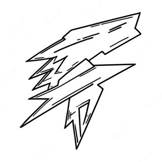 Bright Lightning Bolt Coloring Page 33763-27184