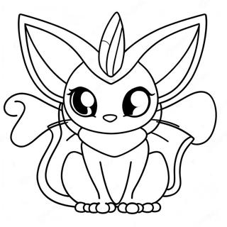 Espeon Coloring Pages