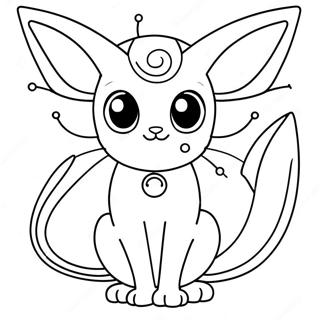 Espeon Coloring Page 33782-27200