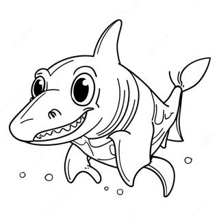 Shark Dog Coloring Page 33792-27208