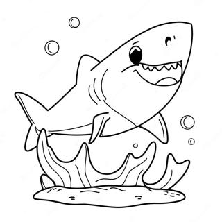 Playful Shark Dog Coloring Page 33793-27217