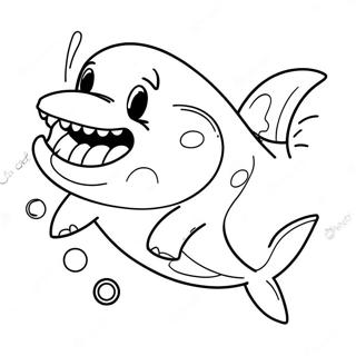 Playful Shark Dog Coloring Page 33793-27219